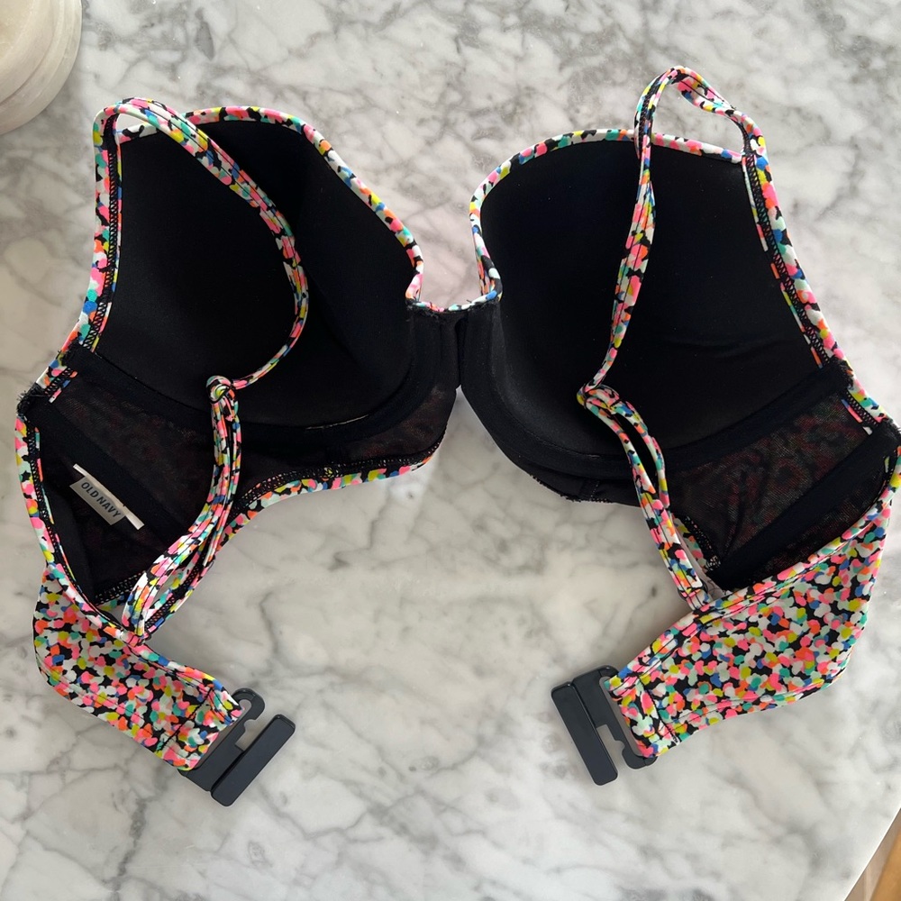 Colorful Patterned Bikini Top - Picture 3 of 5